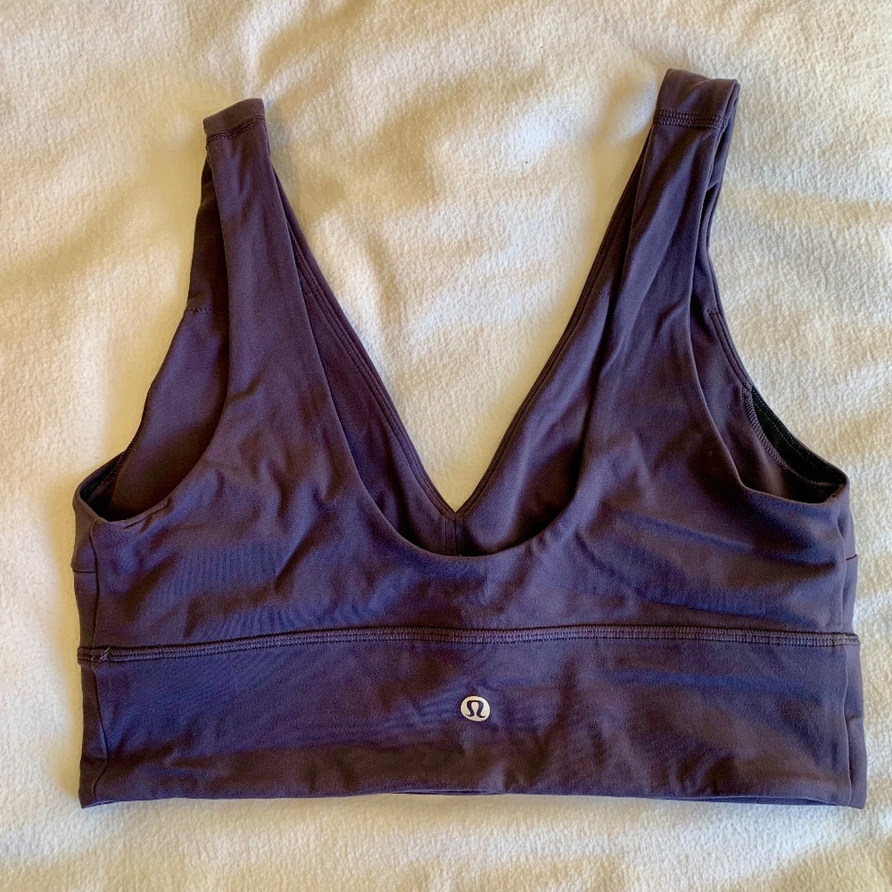 Lululemon Align V-Neck Sports Bra Purple Size 10